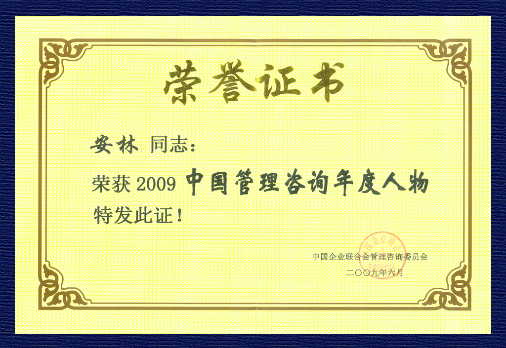 2009年中國(guó)管理咨詢年度人物